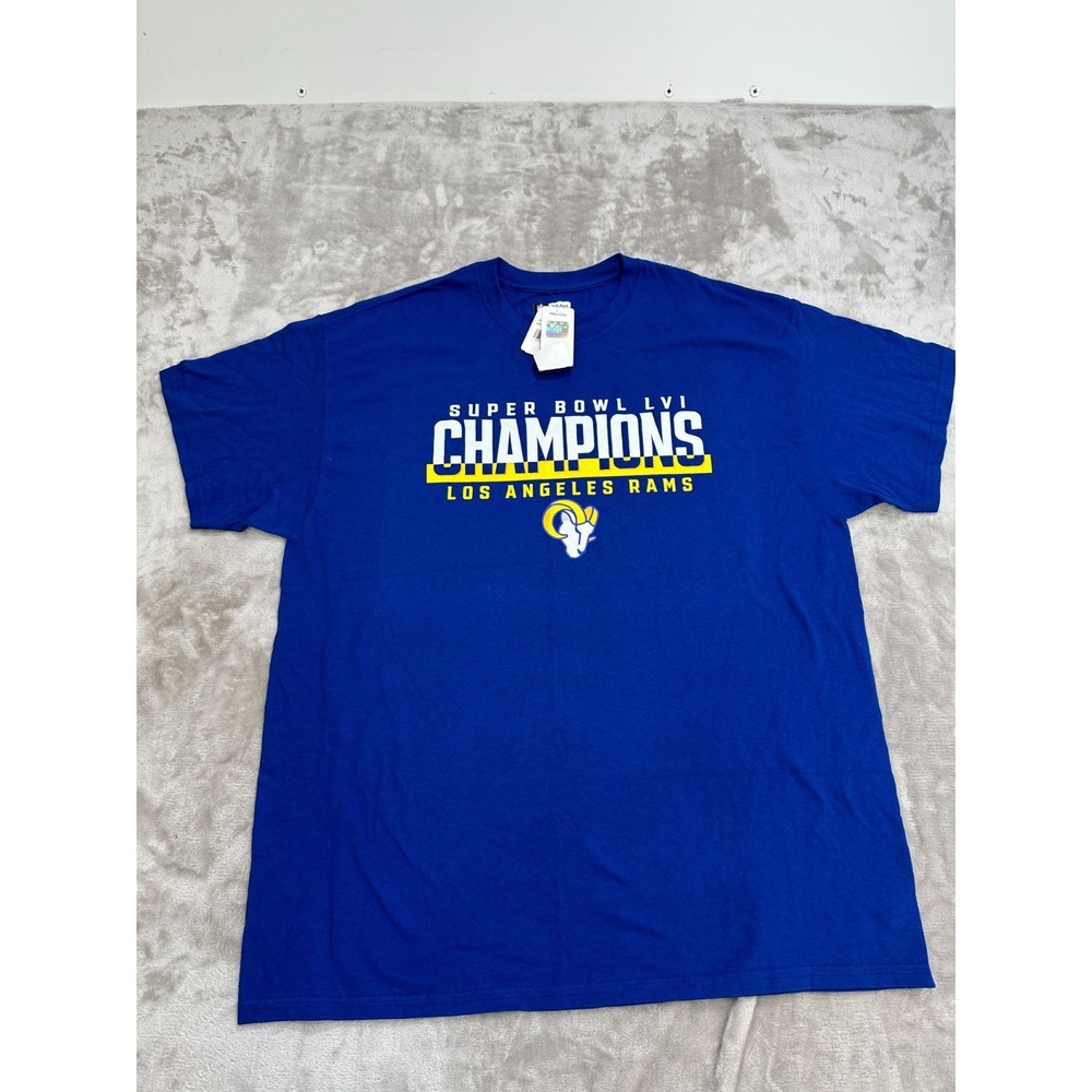 L.A. Rams x Team Apparel T-Shirt Mens Size XL Blue Short Sleeve Crew Neck NWT